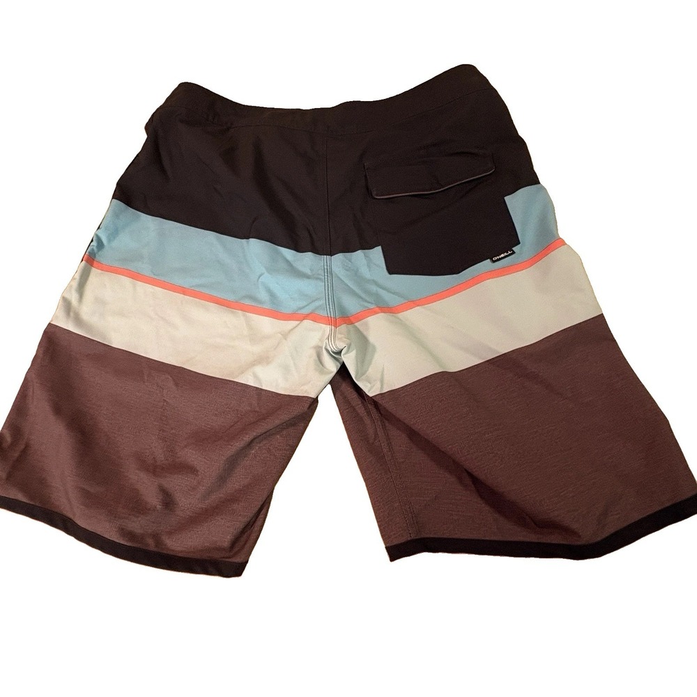 O'NEILL Size 31 Mens Multicolor Stretch Waist Drawstring Swimming Shorts